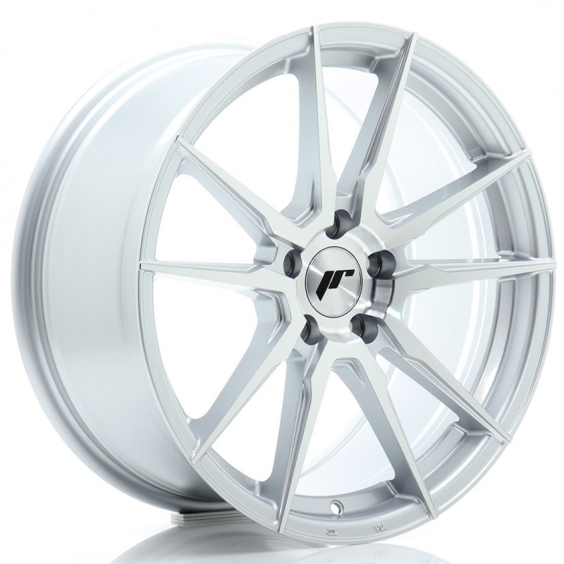 JR Wheels JR21 18x8 ET40 5x112 Silver Machined Face
