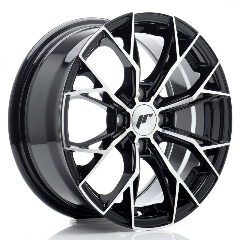 JR Wheels JR49 15x6,5 ET35 4x100 Gloss Black Machined Face