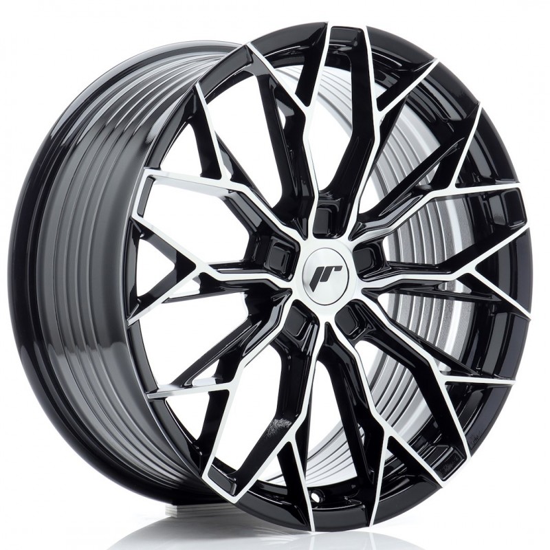 JR Wheels JR49 19x8 ET20-40 5H BLANK Gloss Black Machined Face