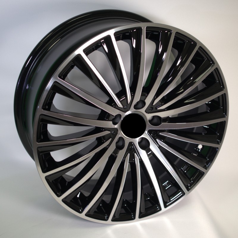Llanta jw106 7.5x17 5x112 et42 66.6 black polished