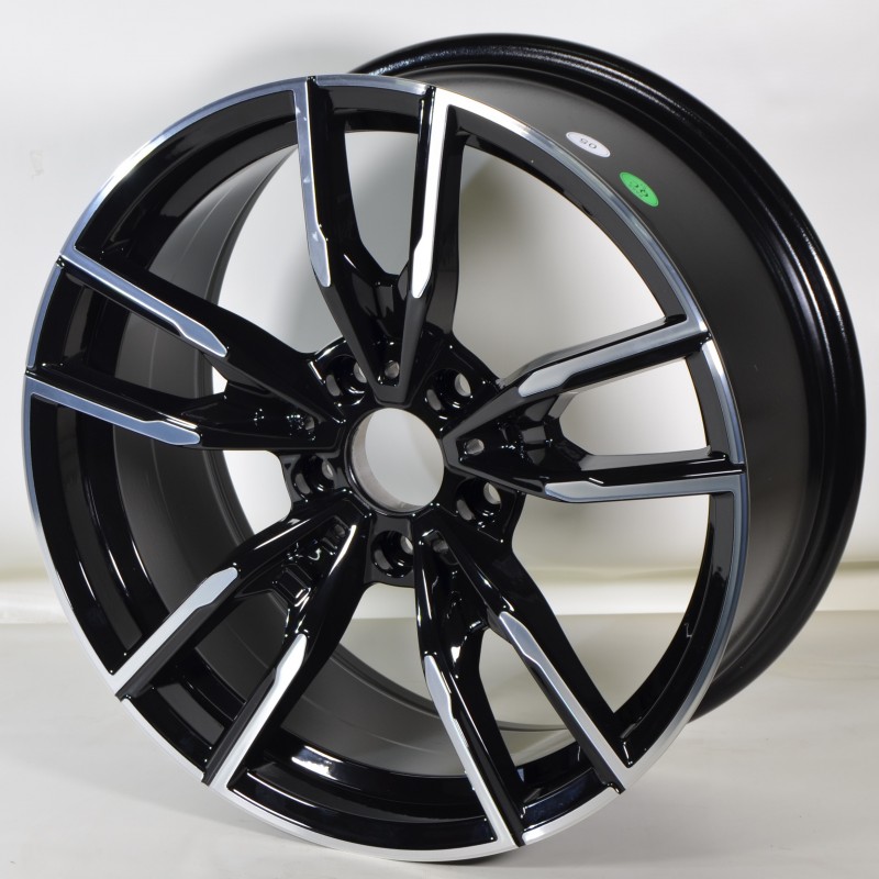 Llanta jw039 8.5x19 5x120 et34 72.6 black polished