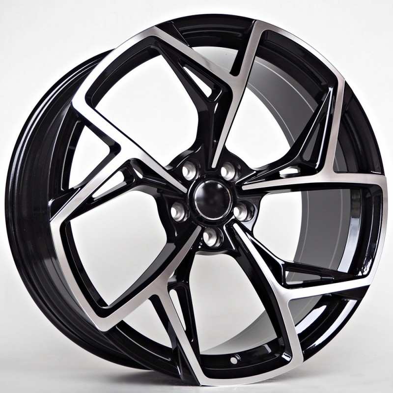 Llanta st wheels aton 9x20 5x112 et30 66.50 black face machined