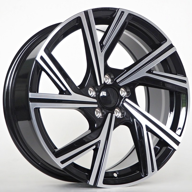 Llanta st wheels lagos 8x19 5x112 et45 57.10 black face machined