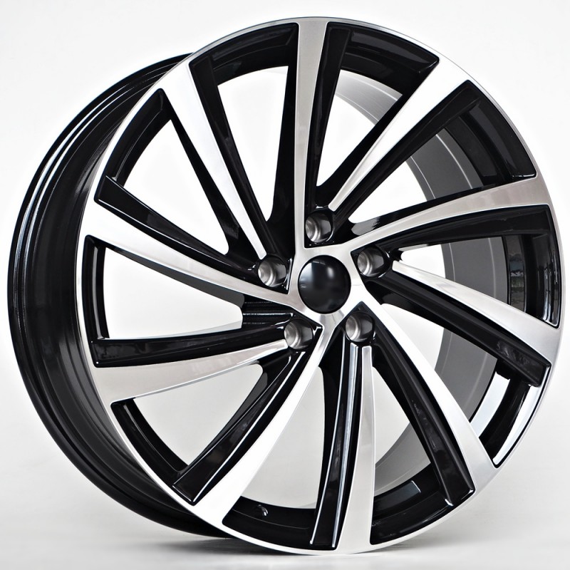 Llanta st wheels hudson 8x19 5x112 et45 57.10 black face machined