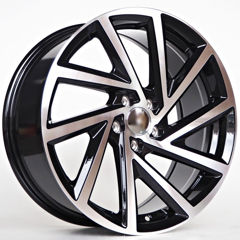 Llanta st wheels hint 7.5x17 5x100 et35 57.10 black face machined