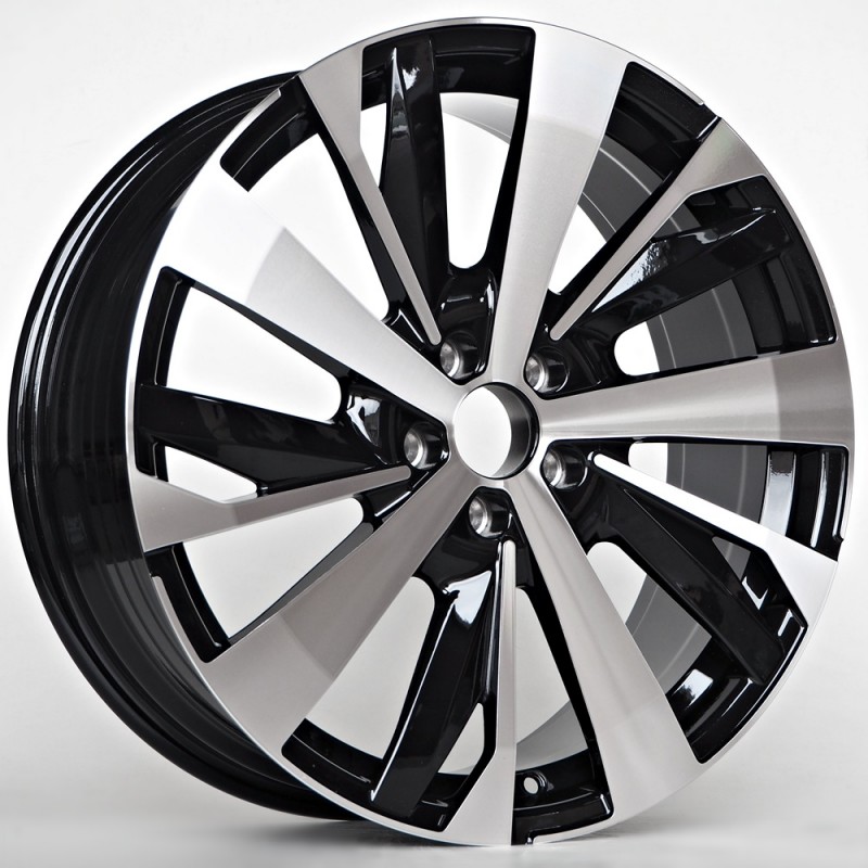 Llanta st wheels contra 7.5x19 5x108 et40 65.10 black/polished face