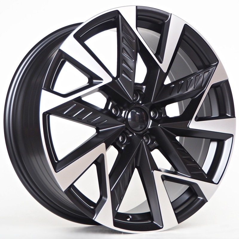 Llanta st wheels inid 8x19 5x112 et45 57.10 matt black + machine face