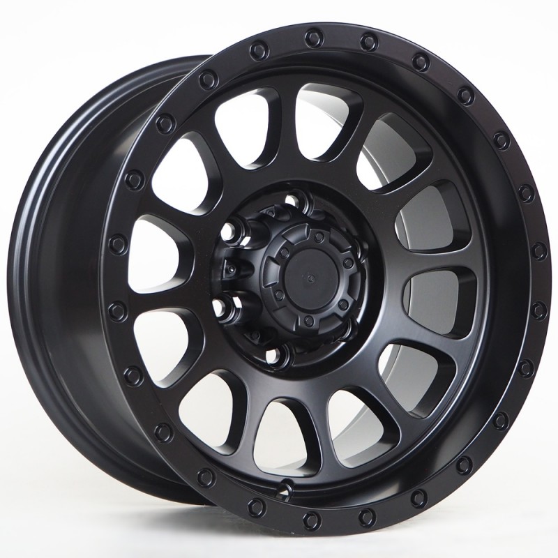 Llanta st wheels of4 (4x4) 8.5x16 6x139.70 et0 110.10 matt black
