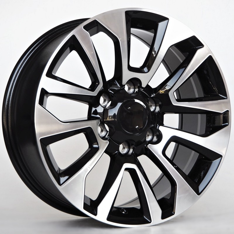 Llanta st wheels of12 (4x4) 7.5x17 6x139.70 et25 106.10 black face machined