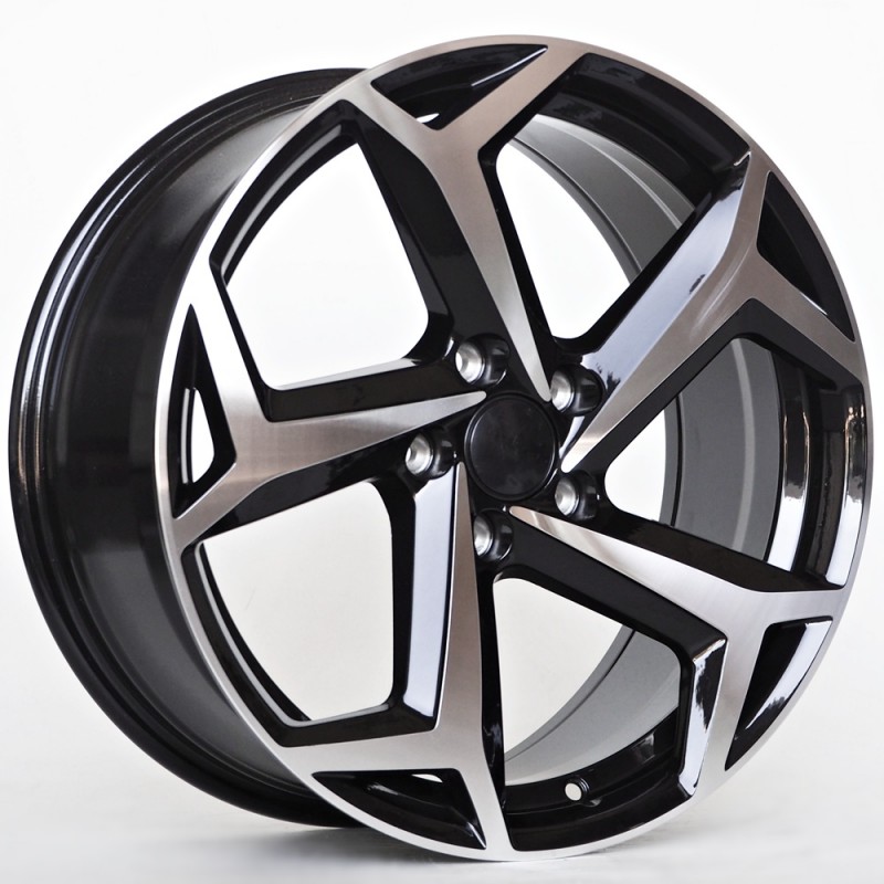 Llanta st wheels kron 8x18 5x112 et44 57.10 black face machined