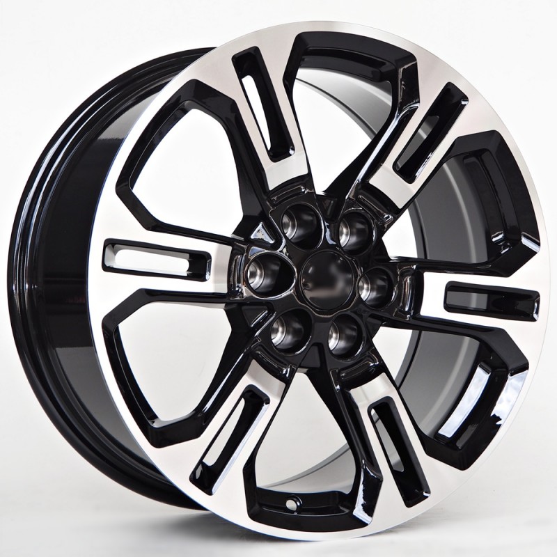 Llanta st wheels of7 (4x4) 8x17 6x114.30 et30 66.10 black face machined