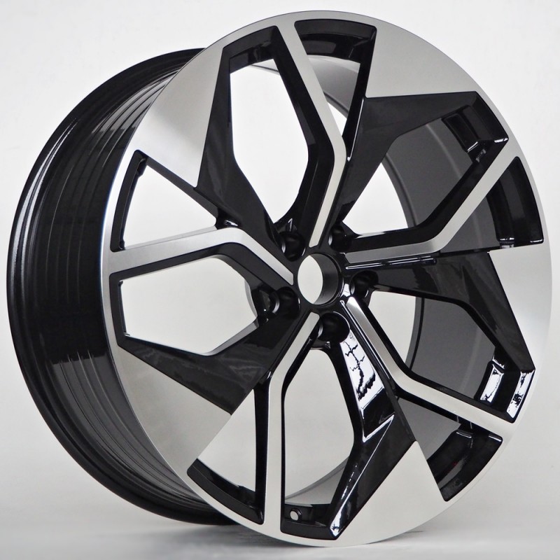 Llanta st wheels noel 9.5x22 5x112 et30 66.45 black face machined