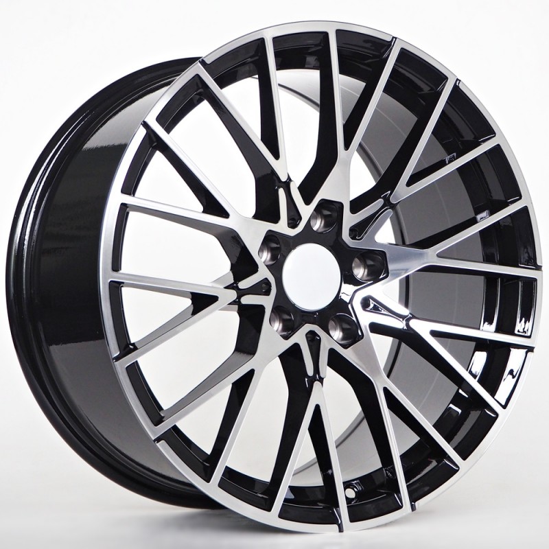 Llanta st wheels mars 8.5x19 5x120 et35 72.60 black face machined