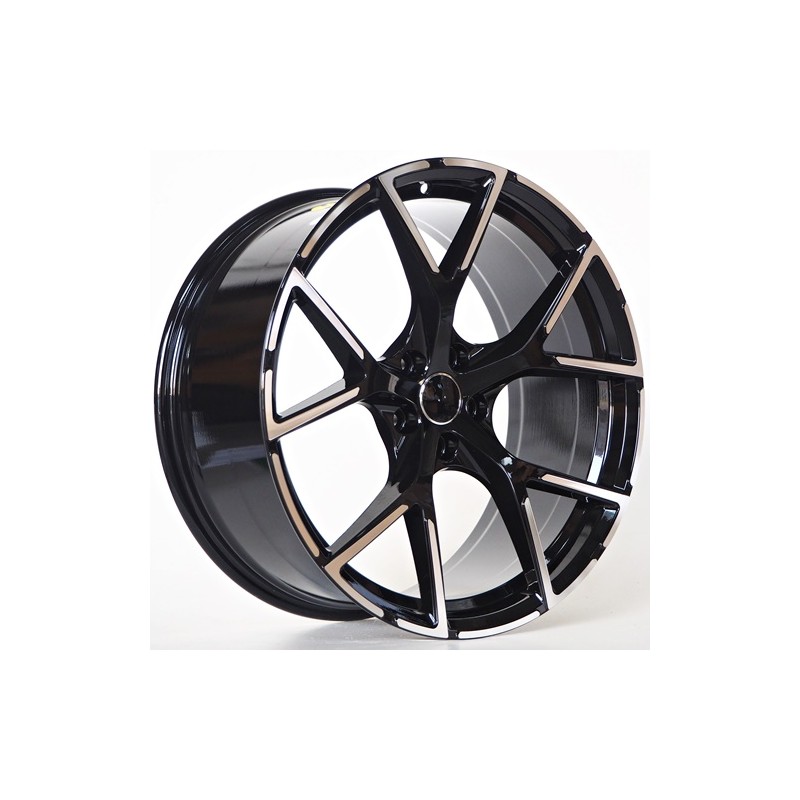 Llanta st wheels blade 8.5x19 5x112 et40 66.50 black face machined