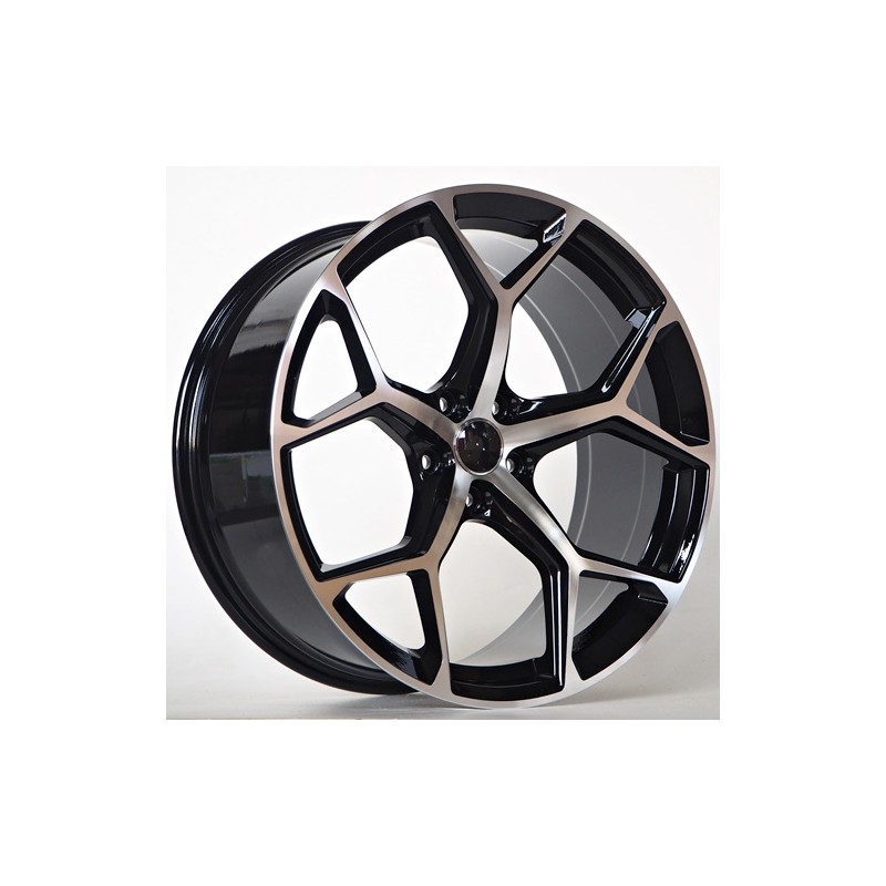 Llanta st wheels dante 8.5x19 5x112 et35 66.50 black face machined