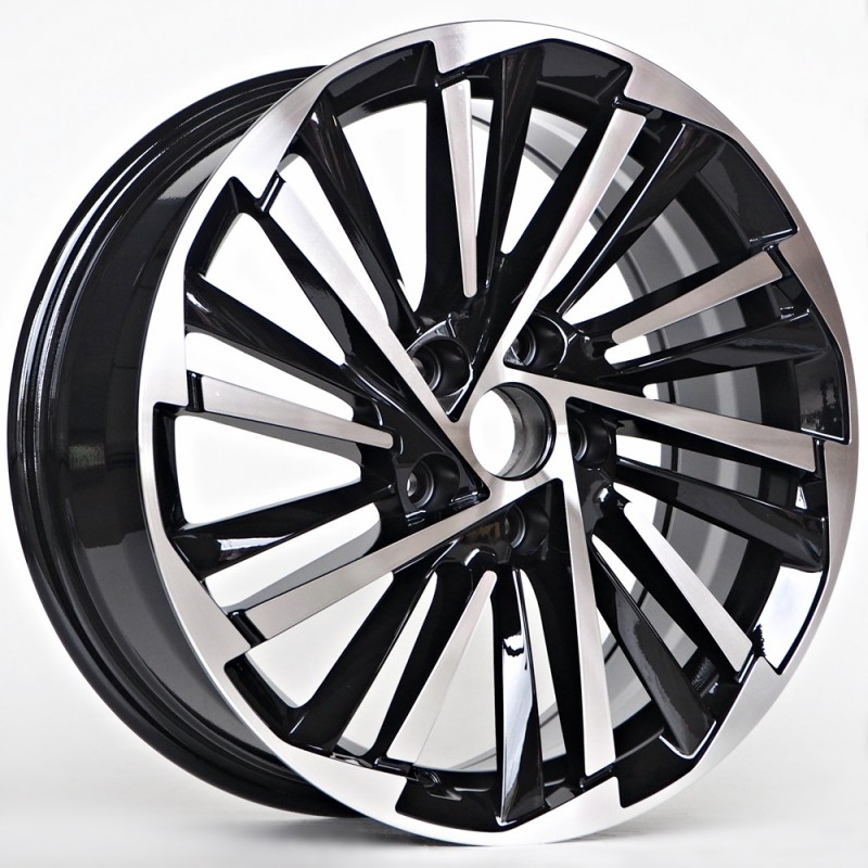 Llanta st wheels diego 7x17 5x112 et40 57.10 black face machined