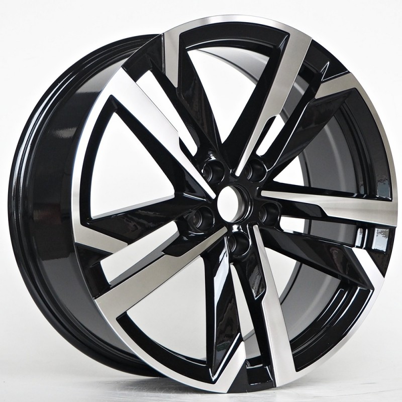 Llanta st wheels ego 8x19 5x112 et42 57.10 black face machined