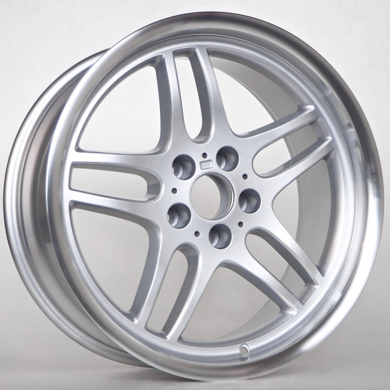 Llanta st wheels aiden 8x17 5x120 et13 74.10 silver/lip machined