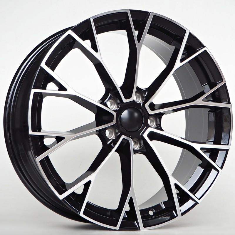Llanta st wheels columbia 8x19 5x112 et45 57.10 black face machined