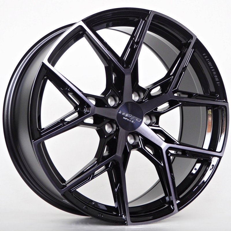 Llanta forzza gravity 8.5x19 5x112 et35 66.56 bfm + black clear coat