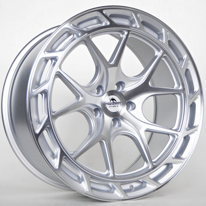 Llanta forzza saturn 10x20 5x120 et38 72.56 silver face machined