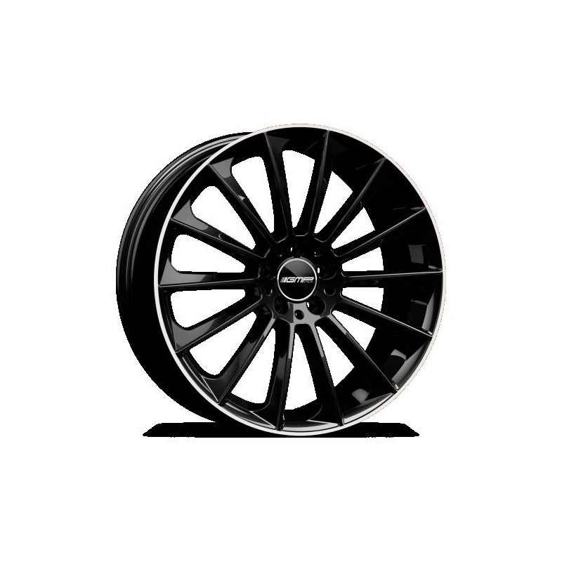 llanta GMP STELLAR 8X20 5X112 ET45 66.6 BLACK DIAMOND LIP