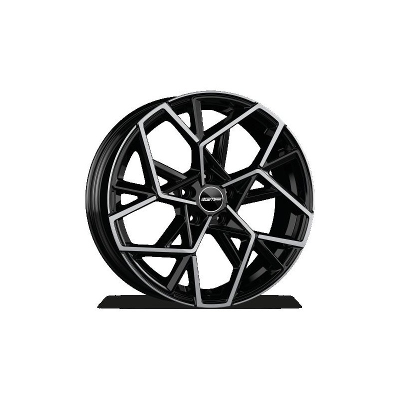 Llanta gmp cartesio 7x17 5x108 et17 65.1 black diamond