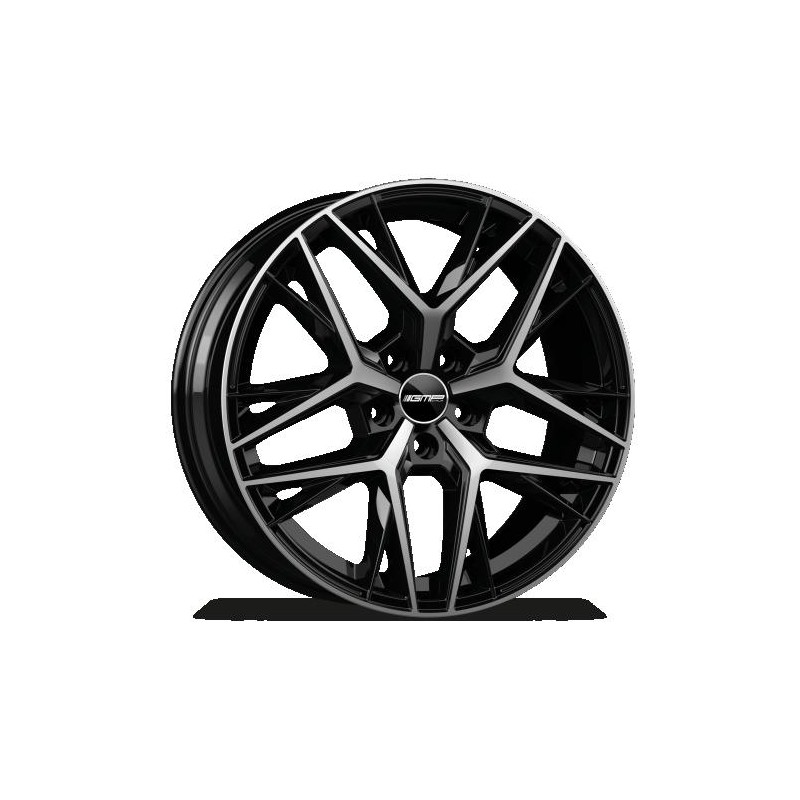 llanta GMP LUNICA 9.5X20 5X120 ET40 64.1 BLACK DIAMOND
