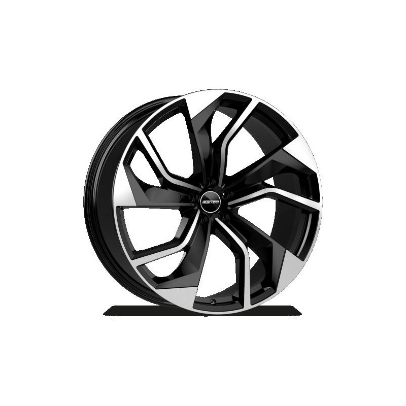 llanta GMP REBEL 8.5X19 5X108 ET47.5 63.4 BLACK DIAMOND