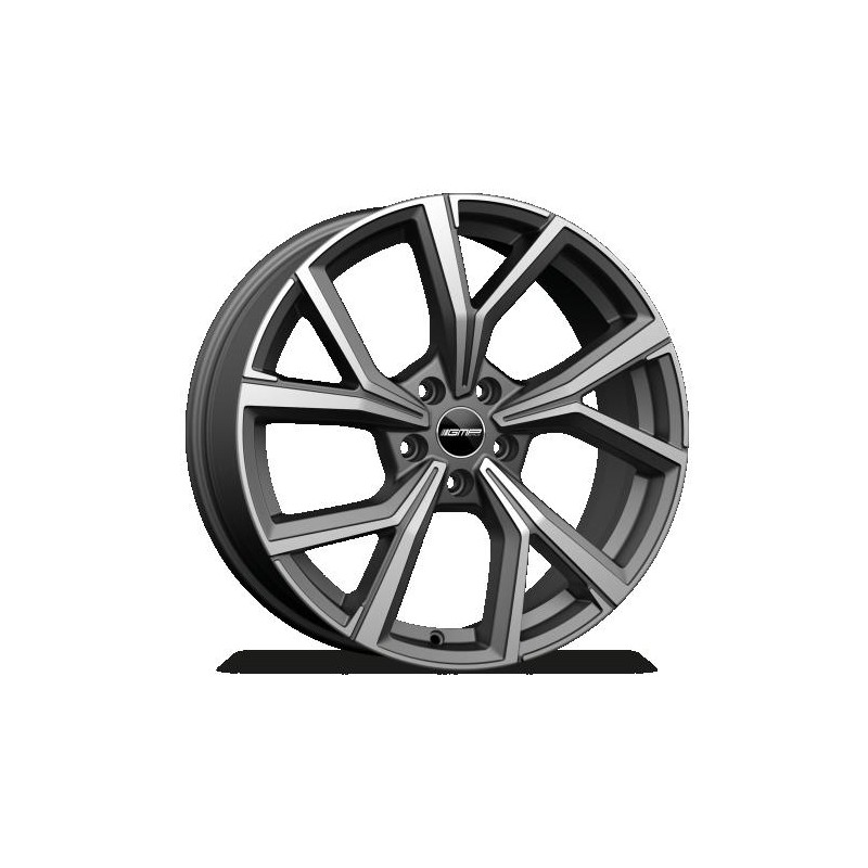 llanta GMP MENTOR 7.5X18 5X112 ET37 66.5 MATT ANTHRACITE DIAMOND