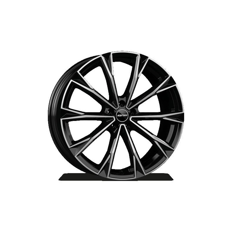 llanta GMP TOTALE 10.5X22 5X130 ET38 66.5 BLACK DIAMOND