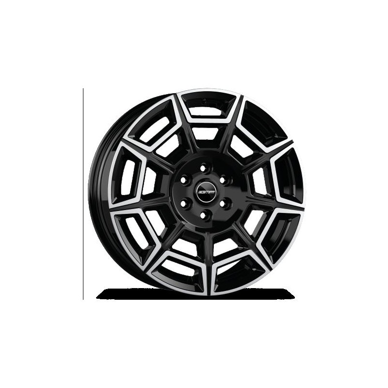 llanta GMP PERVAN 8X20 5X112 ET50 66.6 BLACK DIAMOND