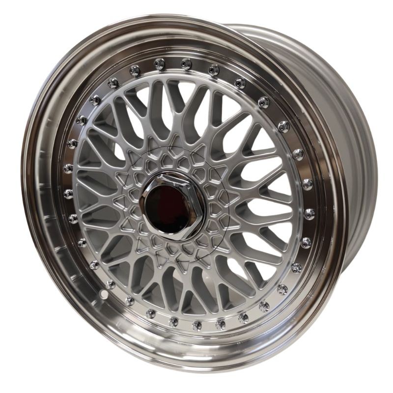 Llanta jw116 7.5x17 5x100 x 114.3 et33 73.1 silver lip polished