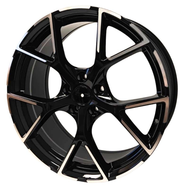 Llanta jw115 8x18 5x112 et45 57.1 black polished