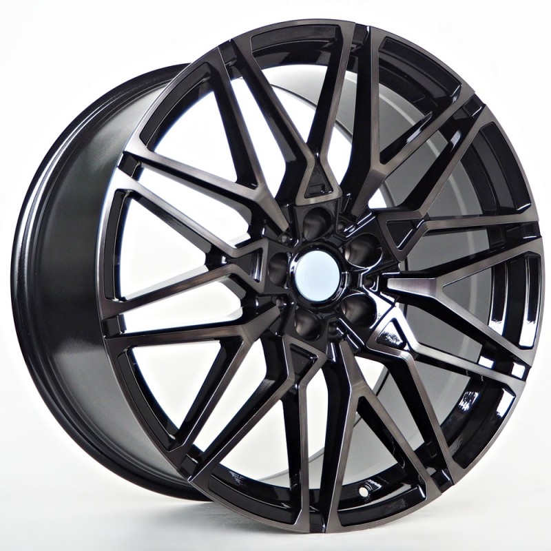 Llanta st wheels axel 10.5x20 5x112 et40 66.56 bfm + black clear coat