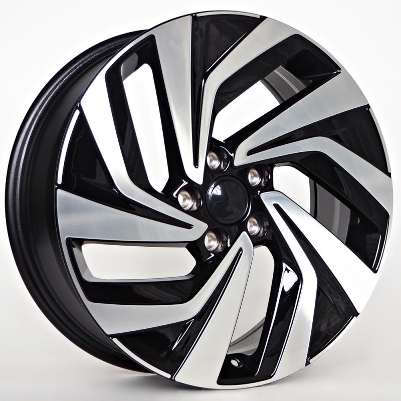 Llanta st wheels virgo 7x18 5x112 et43 57.10 black face machined