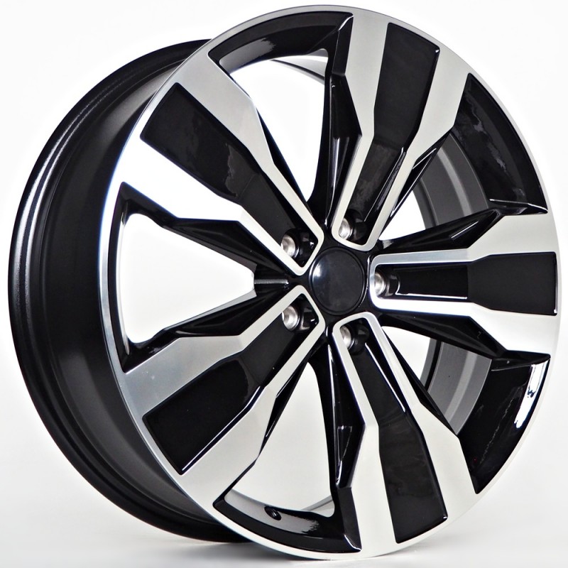 Llanta st wheels mask 7x19 5x112 et50 57.10 black face machined