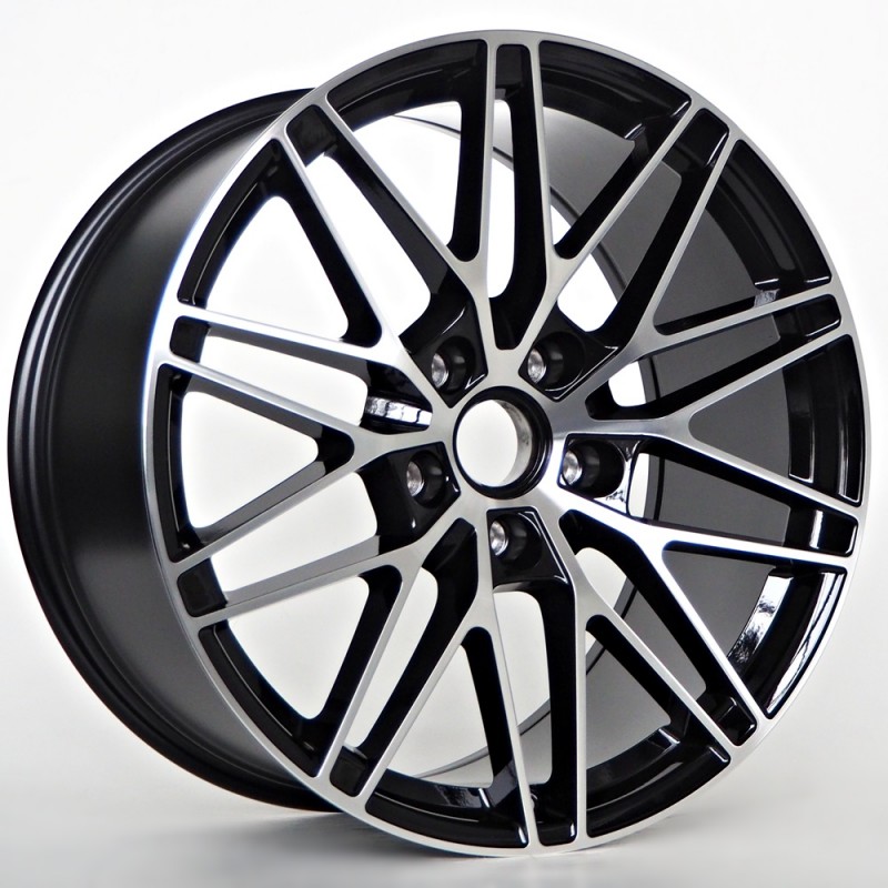 Llanta st wheels alan 10.5x21 5x130 et47 66.50 black face machined