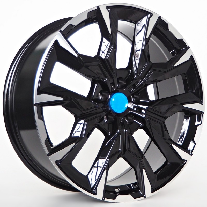 Llanta st wheels edino 8.5x20 5x112 et25 66.56 black face machined