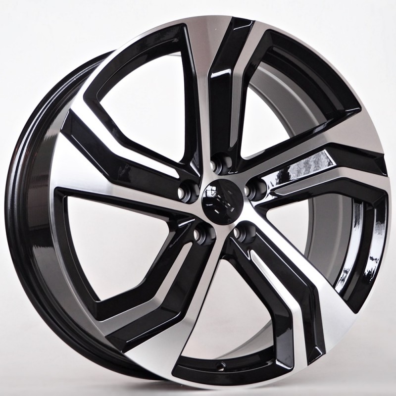 Llanta st wheels nano 8.5x20 5x108 et45 67.10 black face machined