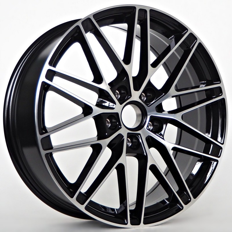 Llanta st wheels alan 7.5x20 5x130 et32 66.50 black face machined