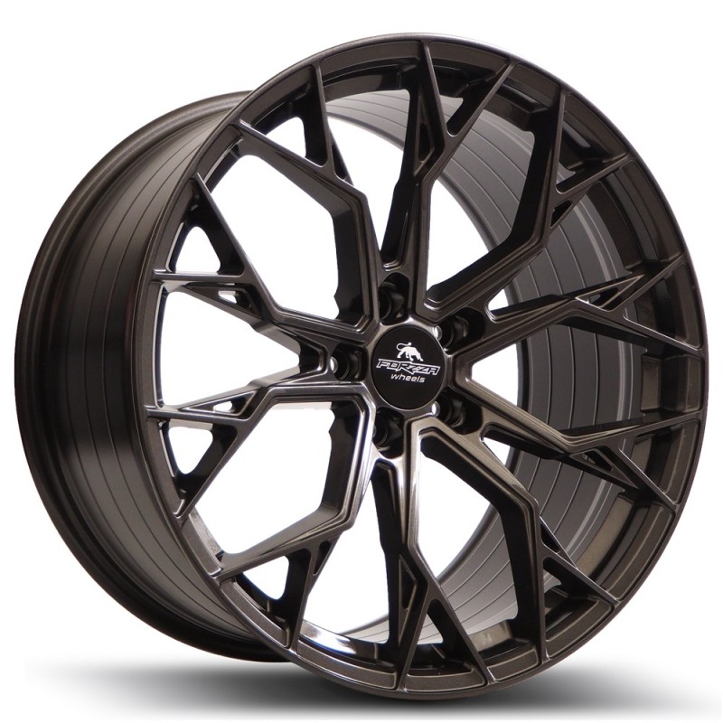 Llanta forzza titan 8.5x19 5x112 et25 66.45 dark graphite