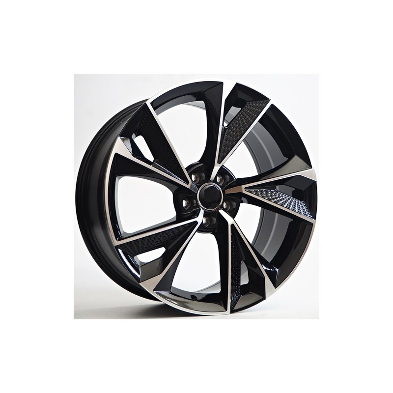 Llanta st wheels alto 8.5x19 5x112 et35 66.50 black face machined