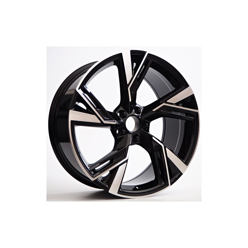 Llanta st wheels abri 7.5x17 5x100 et42 57.10 black face machined