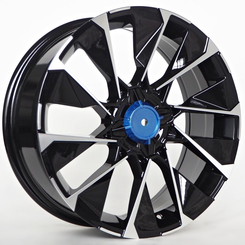 Llanta st wheels neil 7x17 5x100 et35 73.10 black face machined